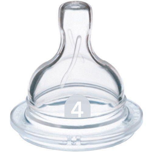 Imagem de Bico Mamadeira Classic Fluxo Rapido Nº4 (6M+) Philips AVENT SCF634/27 - 2 Unidades