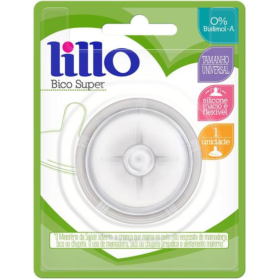 Imagem de Bico Mamadeira Lillo Super Silicone com 1 Unidade