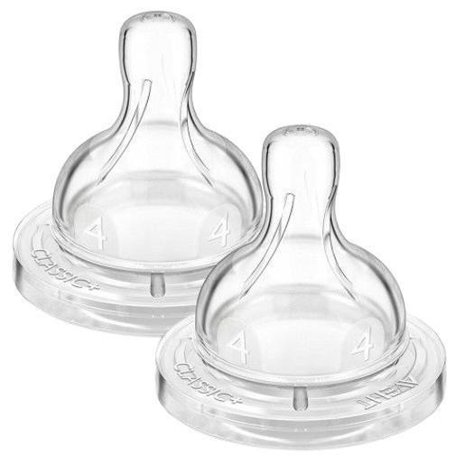 Imagem de Bico Para Mamadeira Classic N.4 +6M Com 2 Philips Avent