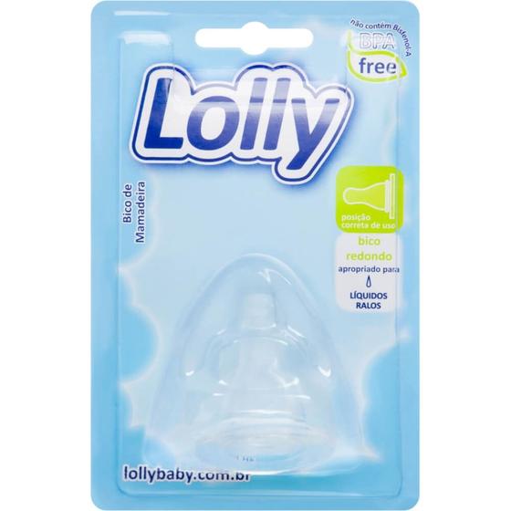 Imagem de Bico para mamadeira de silicone regular blister com 1 unidade lolly