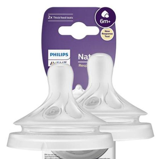 Imagem de Bico Pétala Philips Avent 6m+ para líquidos grossos  2 unidades