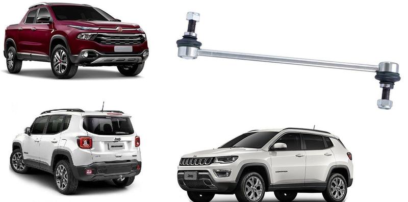 Imagem de Bieleta Dianteiro Fiat Toro 4x4 4x2 Tipo 500 Jeep Compass 4x4 4x2  Renegade 4x4 4x2 LD LE