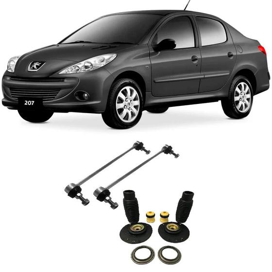 Bieleta + Kit Batente Peugeot 207 Dianteiro 2006 Até 2014 O Par - Spare ...