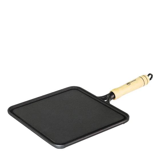 Bifeteira ferro fundido lisa quadrada 24cm Santana Menor preço em Bifeteira ferro fundido lisa quadrada 24cm Santana