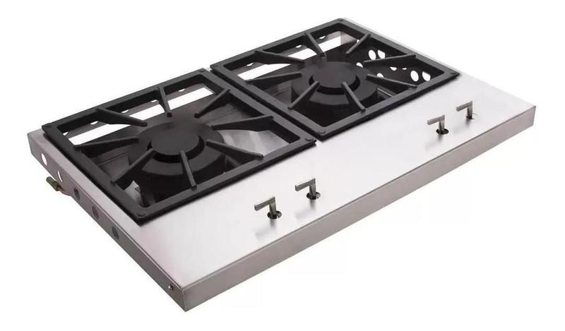 Imagem de Bifeteira Guindani De Embutir Cooktop Inox 304 65Cm Duplo