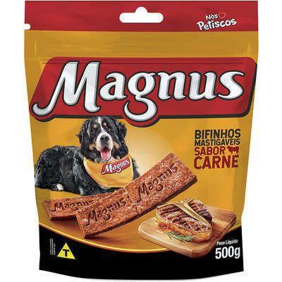Imagem de Bifinho Magnus Mastigáveis Sabor Carne para Cães 500g