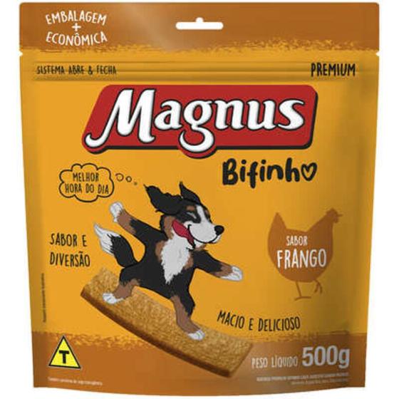 Imagem de Bifinho magnus para cães adultos sabor frango 500g