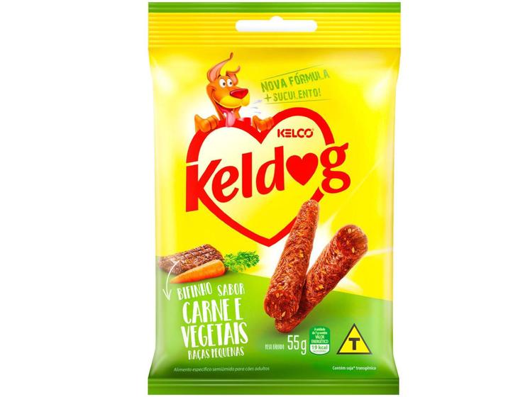 Imagem de Bifinho para Cachorro Adulto Kelco Keldog - Carne e Vegetais 55g