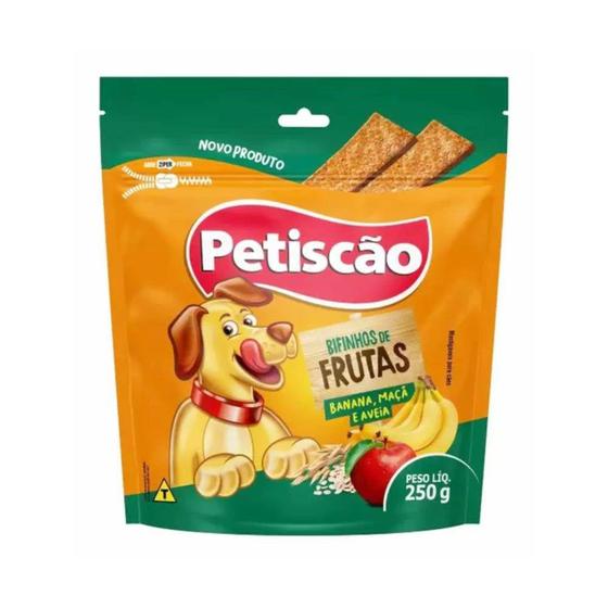 Imagem de Bifinho Tablete Petiscão Sabor Frutas para Cães