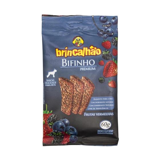 Imagem de Bifinhos p/ Cães Premium Frutas Vermelhas 60g Brincalhão