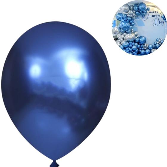 Imagem de Big Balão Cromado Tam. 250, Balão Bexiga Big Brilhante Gigante Colorido  Balão Big 1UN