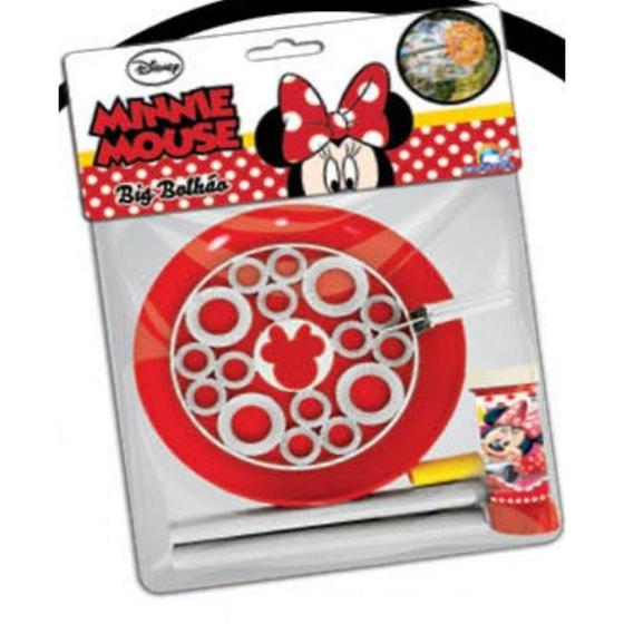 Imagem de Big Bolhão Brasilflex Minnie Com Refil 60ml Bolhas Sabão