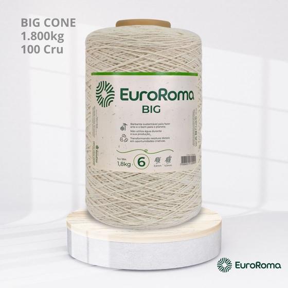 Imagem de Big Cone Barbante EuroRoma CRU 100 N.6 com 1.800kg