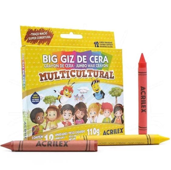 Imagem de Big Giz de Cera Multicultural 110g - Acrilex -