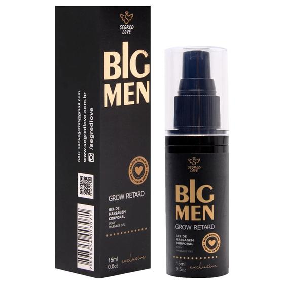 Imagem de Big Men Grow Retard Gel Masculino 15Ml Segred Love