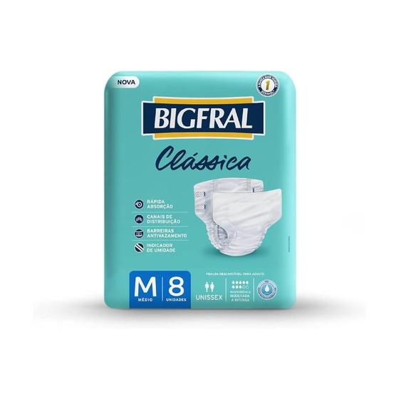 Imagem de Bigfral Fralda Geriatrica Classica M 8Un
