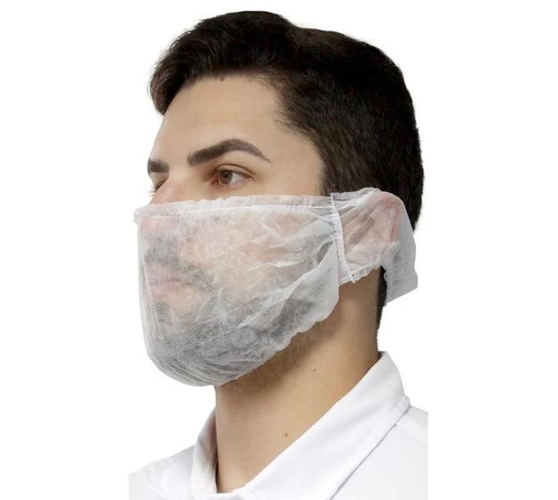 Imagem de Bigodeira Protetor de Barba e Bigode Descartável TNT c/100