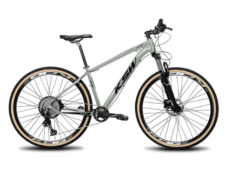 Bike Aro 29 MTB KSW XLT100 Cassete 12 Vel Freio Hidráulico - Bicicleta ...