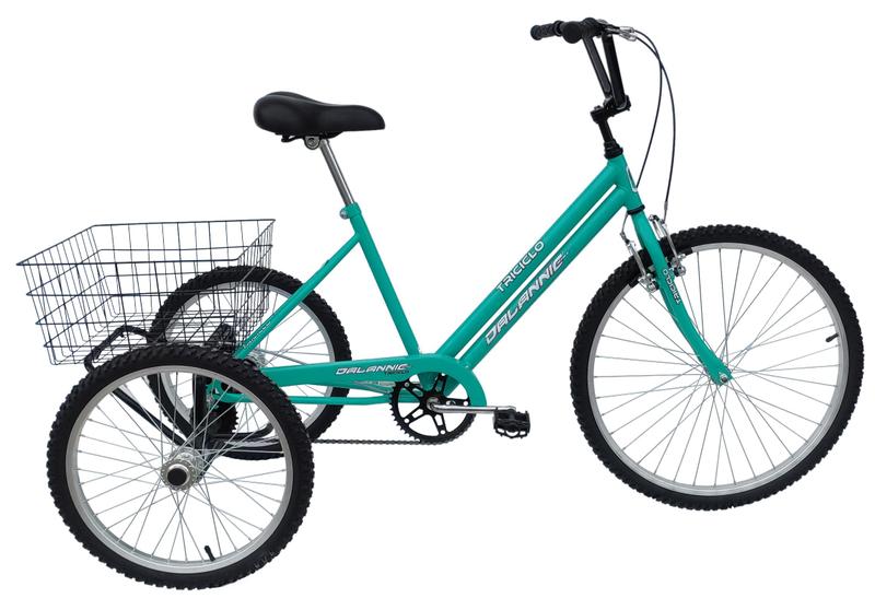 Imagem de Bike Bicicleta Triciclo Adulto Aro 20 Food Bike Azul Turquesa
