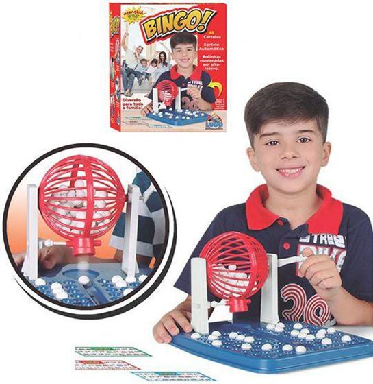 Imagem de Bingo de plastico com 48 cartelas na caixa - LUGO