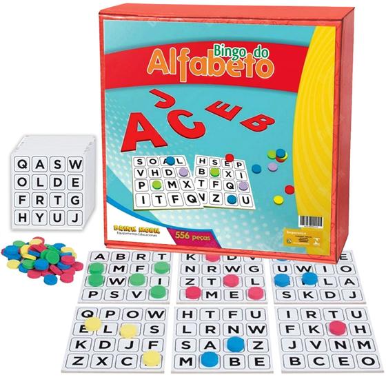 Imagem de Bingo do Alfabeto 556 peças - Jogo educativo Brink Mobil