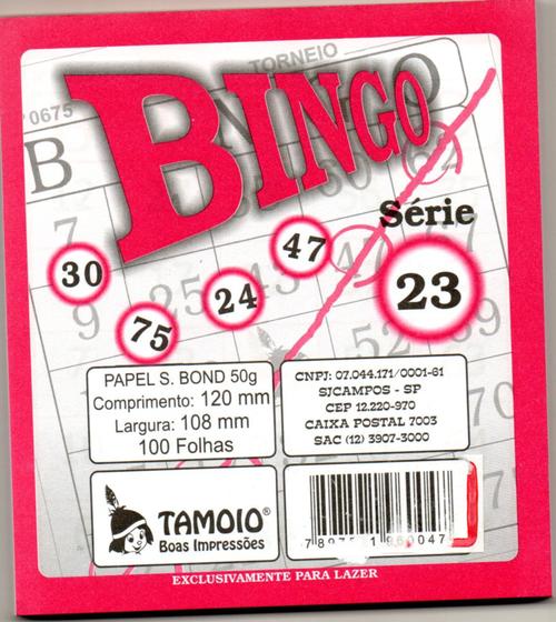 Imagem de Bingo Tamoio com 100 folhas