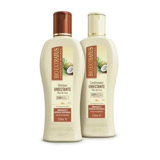 Imagem de Bio Extratus - Kit Umectante Óleo de Coco Shampoo + Condicionador (250ml)