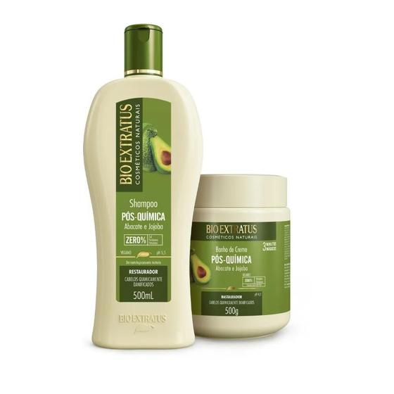 Imagem de Bio Extratus Pós Química Shampoo + Banho De Creme 500Ml/G