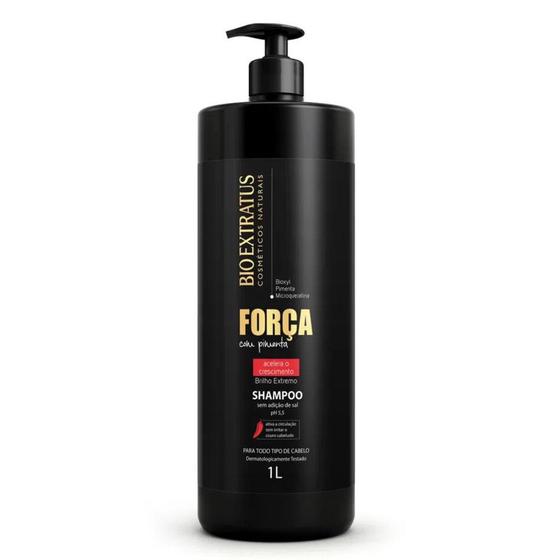 Imagem de Bio Extratus Shampoo 1l Força C/ Pimenta Acelera Crescimento