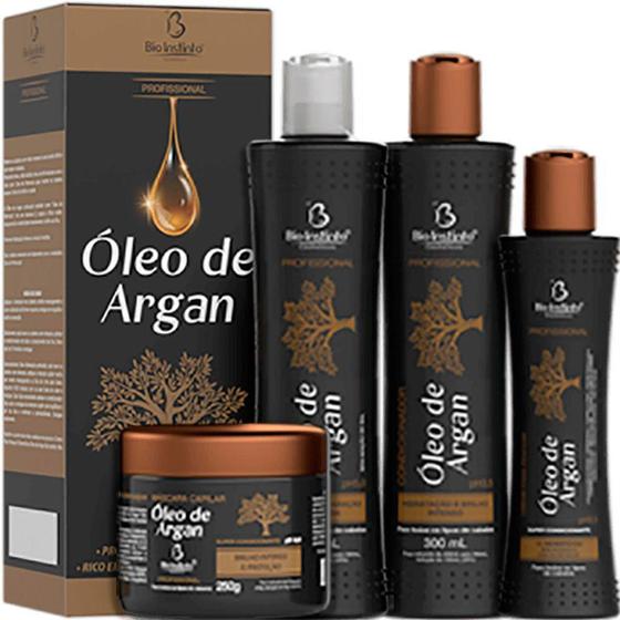 Imagem de Bio Instinto Óleo de Argan - Kit Tratamento Capilar Concentrado (4 Produtos)