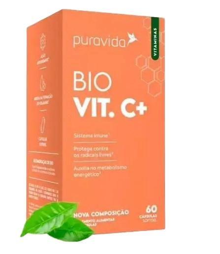 Imagem de Bio Vit C+ Puravida (antigo Vitamina C Lipossomal)  60 Cápsulas