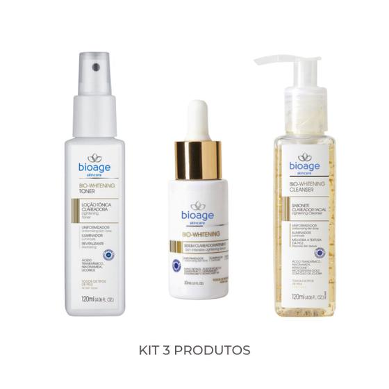 Imagem de Bioage Kit Melasma Sabonete Tônico e Sérum Linha Clareadora