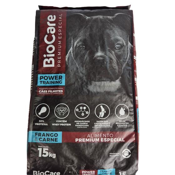 Imagem de Biocare premium frango carne power training filhotes 15kg