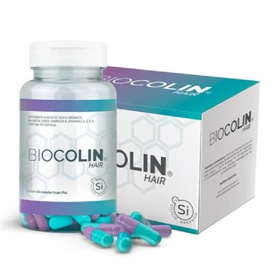 Imagem de Biocolin Hair 500mg 60 cáps Cabelo Unha Central Nutrition