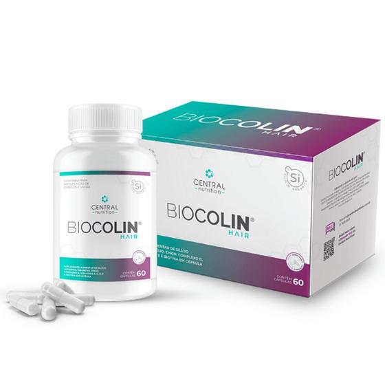Imagem de Biocolin Hair 500mg - 60 Capsulas - Central Nutrition