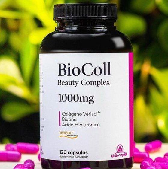 Imagem de BioColl Beauty Complex 1000mg 120 caps União Vegetal