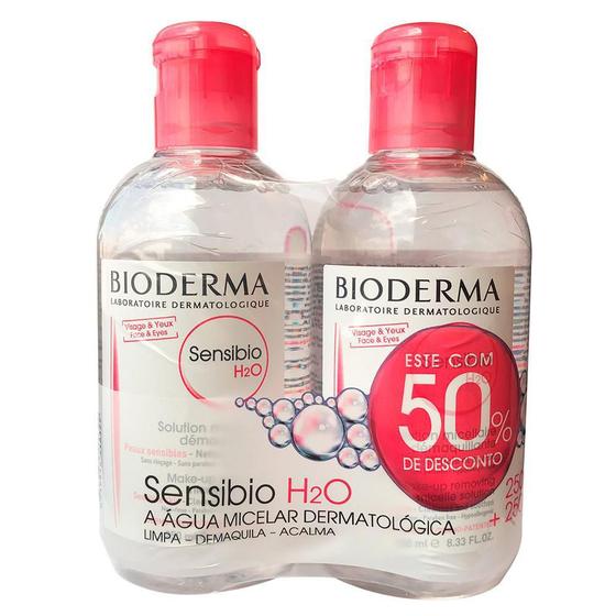 Imagem de Bioderma - Sensibio H2O Água Demaquilante Kit 2X 250Ml