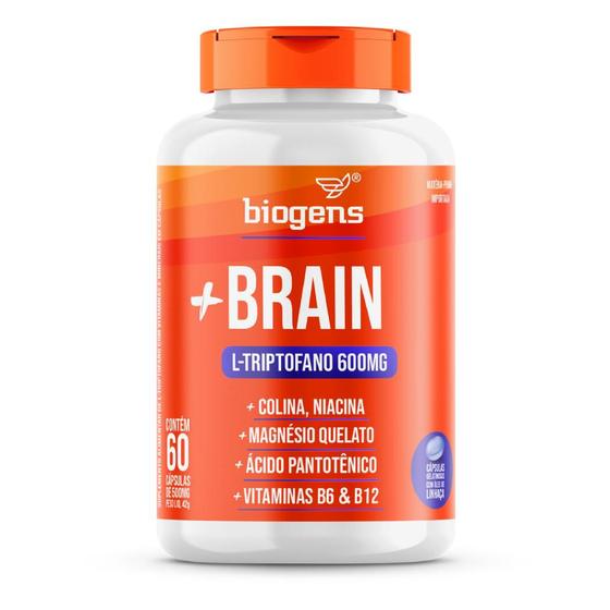 Imagem de Biogens + brain l-triptofano 500mg/60 caps 