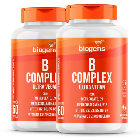 Imagem de Biogens kit 2x complexo b vitamina b complex  60 caps