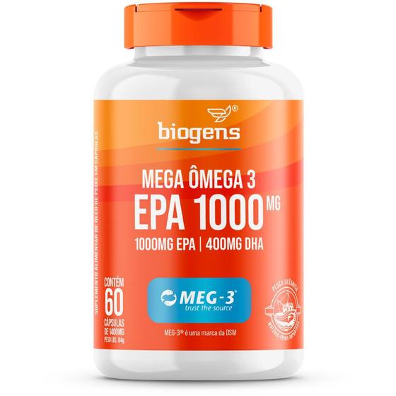 Imagem de Biogens mega ômega 3 epa 1000 meg-3 60 caps 