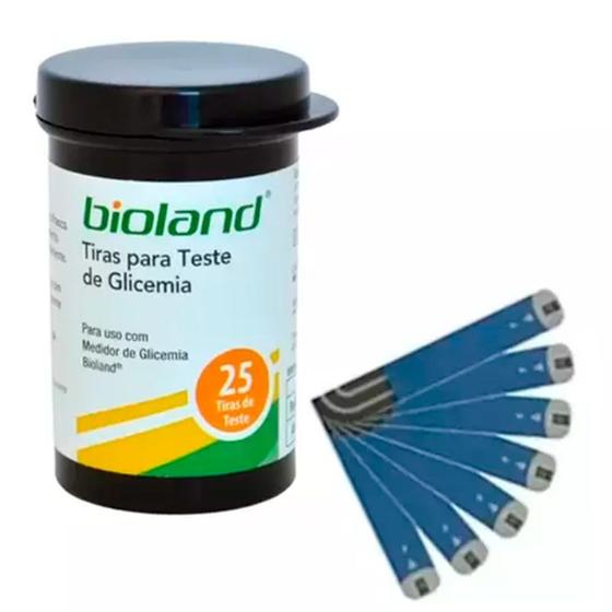 Imagem de Bioland Fita de Teste de Glicose G423S com 25 Fitas