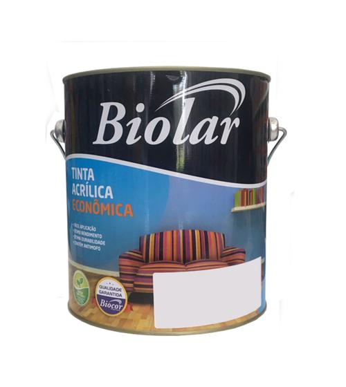 Imagem de Biolar Tinta Acrílica Econômica Fosco 3,6L