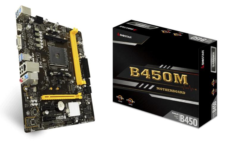 Imagem de Biostar B450MH (AM4 - DDR4 3200 O.C) Chipset AMD B450 - Slot M.2 - Micro ATX
