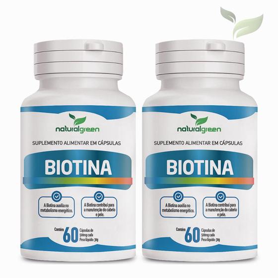 Imagem de Biotina 500mg - 120 Cáps - Produto Original - Natural Green