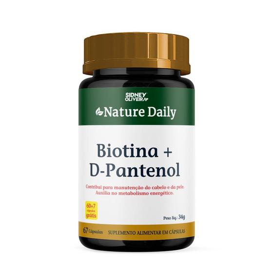 Imagem de Biotina d pantenol nature daily 60 cápsulas