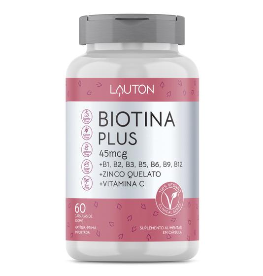 Imagem de Biotina Plus 45mcg 60cáps - Lauton Nutrition