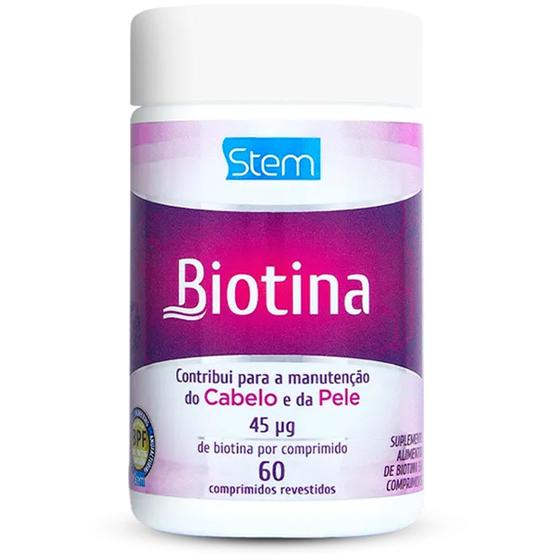 Imagem de Biotina Stem Pharmaceutical 60 comprimidos revestidos