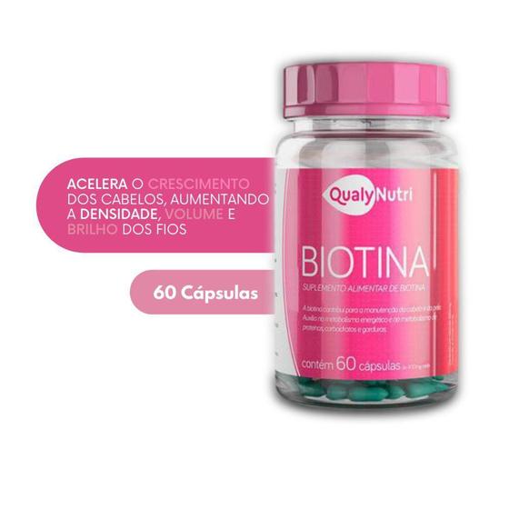 Imagem de Biotina Suplemento AntiQueda E Crescimento Capilar QualyNuti - Qualy Nutri