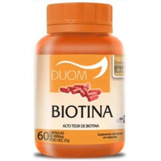 Imagem de Biotina Vitamina B7 1 Capsula Ao Dia - Saude do Cabelo, Pele e Unhas Duom
