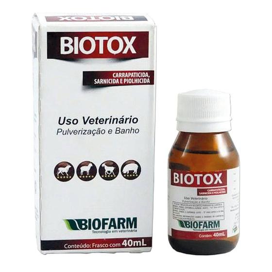 Imagem de Biotox 40ml Carrapaticida Sarnicida e Piolhicida